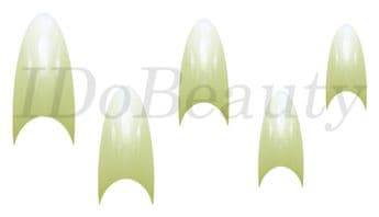500 NATURAL SMALL STILETTO POINT SALON FALSE NAIL TIPS