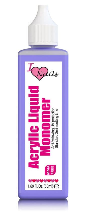 50ML LOVE NAILS ACRYLIC NAIL LIQUID MONOMER ANTI-YELLOWING