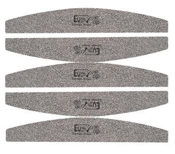 5x (German) Supreme Quality Silver Salon Emery Nail File 100 / 100 Files