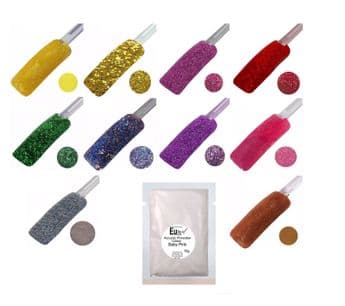 Acrylic Colour Powder in Refill Bag Requires Liquid Nail Monomer Red Glitter Shimmer