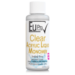 Clear 100ml Acrylic Liquid Monomer False Salon Nails, Requires Nail Powder EuPro