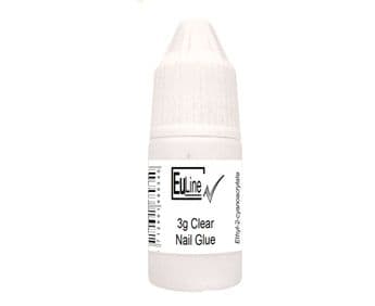 Eu Line UK 3g Clear Tip Glue Adhesive For Salon Acrylic Nails Tips, Nail Art