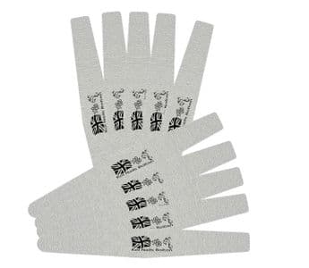 Grey Rhombus Salon Emmery Nail File 100 / 180 Grit Nails Files Manicure Flag