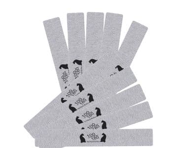 Grey Salon Emmery Nail File 100 / 180 Grit Washable Nails Files Manicure Cat