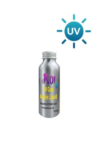 Koi 100ml UV Lamp Cure Acrylic Liquid Monomer Salon Nails Requires Nail Powder