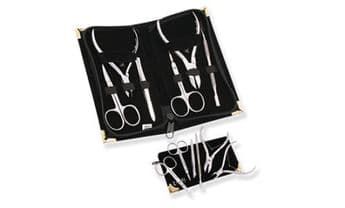 Manicure Kit pushers cuticle nippers cutters tweezers 6pc