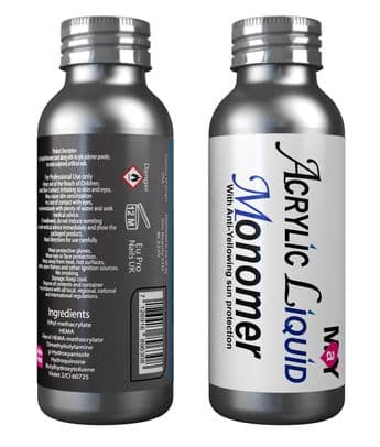 May 100ml Acrylic Liquid Monomer Salon Grade with Anti-Yellowing
