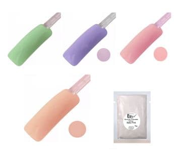 Pastel Acrylic Colour Powder Pink Peach Green Lavender in Refill Bags