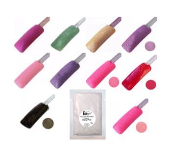 Sparkle Glitter Colour Acrylic Powder Red Pink Rose in Refill Bags