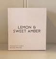 20cl Candle Bougie Range - Lemon & Sweet Amber