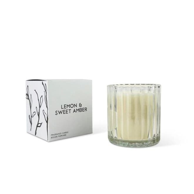 20cl Candle Bougie Range - Lemon & Sweet Amber