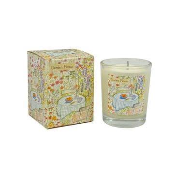 9cl Illustrated Summer Range Candle - Garden Picnic - Lime Basil & Mandarin