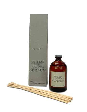 Amber Apothecary Reed Diffuser - Heritage Range - Lavender, Sweet Orange & Geranium