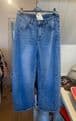 Barrel Leg Faded Blue Jeans -Billi