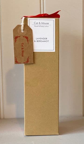 Body Lotion 250ml Brown Bottle with Pump – Lavender & Bergamot