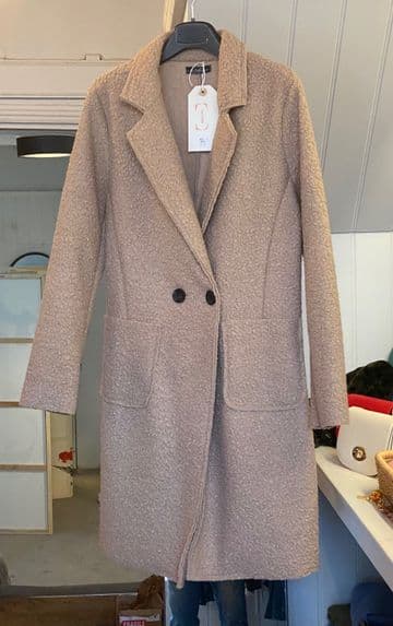 Boucle Coat - Light Camel