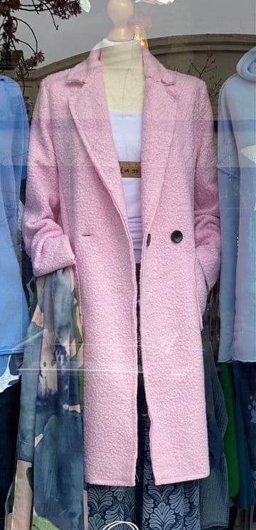 Boucle Coat - Pink