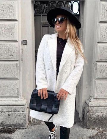 Boucle Coat - Winter White