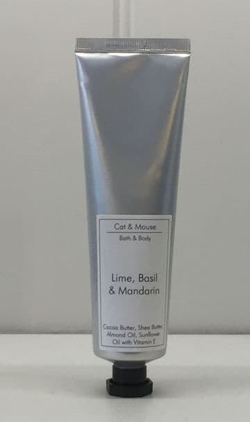 Cocoa & Shea Butter Hand Cream 100g Tube - Lime, Basil & Mandarin