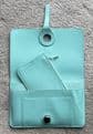 Faux Leather Dogon Style Wallet - Aqua