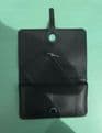 Faux Leather Dogon Style Wallet - Black