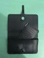 Faux Leather Dogon Style Wallet - Black