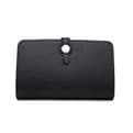 Faux Leather Dogon Style Wallet - Black