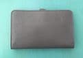 Faux Leather Dogon Style Wallet - Dark Grey