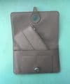 Faux Leather Dogon Style Wallet - Dark Grey