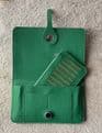 Faux Leather Dogon Style Wallet - Jade