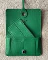 Faux Leather Dogon Style Wallet - Jade