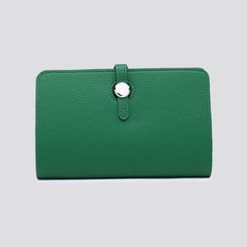Faux Leather Dogon Style Wallet - Jade