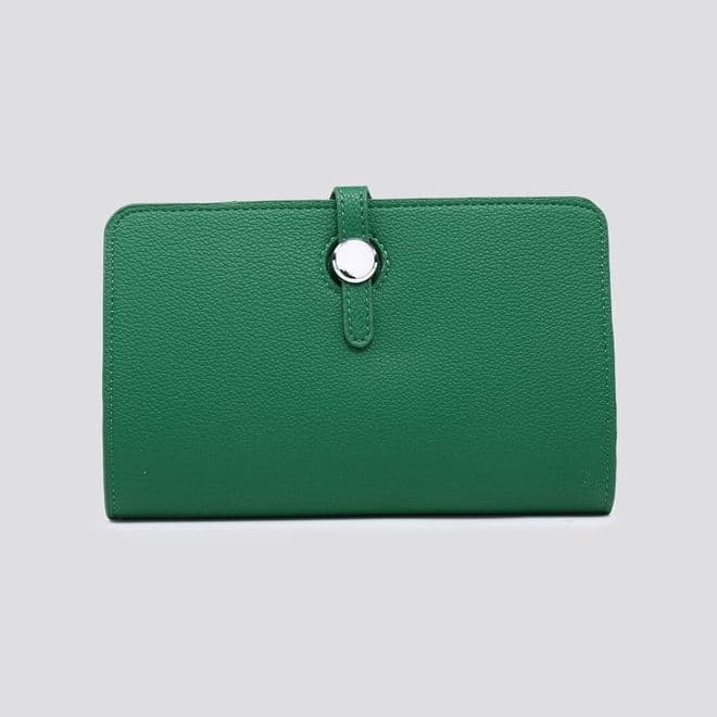 Faux Leather Dogon Style Wallet - Jade
