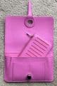 Faux Leather Dogon Style Wallet - Lavender