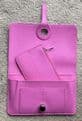 Faux Leather Dogon Style Wallet - Lavender