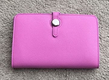 Faux Leather Dogon Style Wallet - Lavender