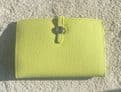 Faux Leather Dogon Style Wallet - Lemon