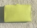 Faux Leather Dogon Style Wallet - Lemon
