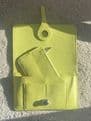 Faux Leather Dogon Style Wallet - Lemon