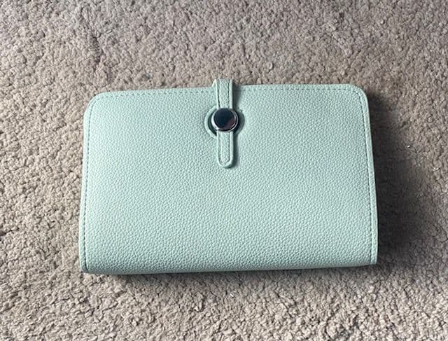 Faux Leather Dogon Style Wallet - Mint
