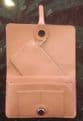 Faux Leather Dogon Style Wallet - Nude Pink