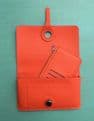 Faux Leather Dogon Style Wallet - Orange