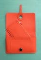Faux Leather Dogon Style Wallet - Orange