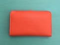 Faux Leather Dogon Style Wallet - Orange