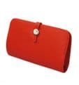 Faux Leather Dogon Style Wallet - Orange