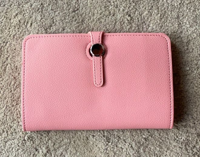 Faux Leather Dogon Style Wallet - Pink