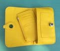 Faux Leather Dogon Style Wallet - Yellow