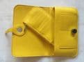 Faux Leather Dogon Style Wallet - Yellow