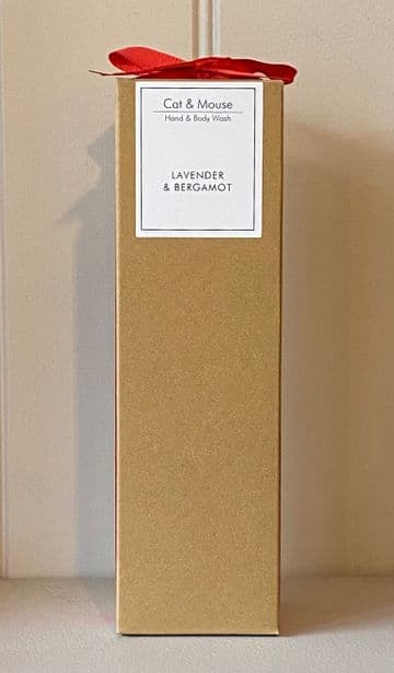 Hand and Body Wash 250ml Brown Bottle with Pump – Lavender & Bergamot