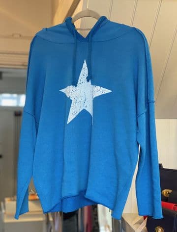 Hooded Star Sweatshirt - Blue